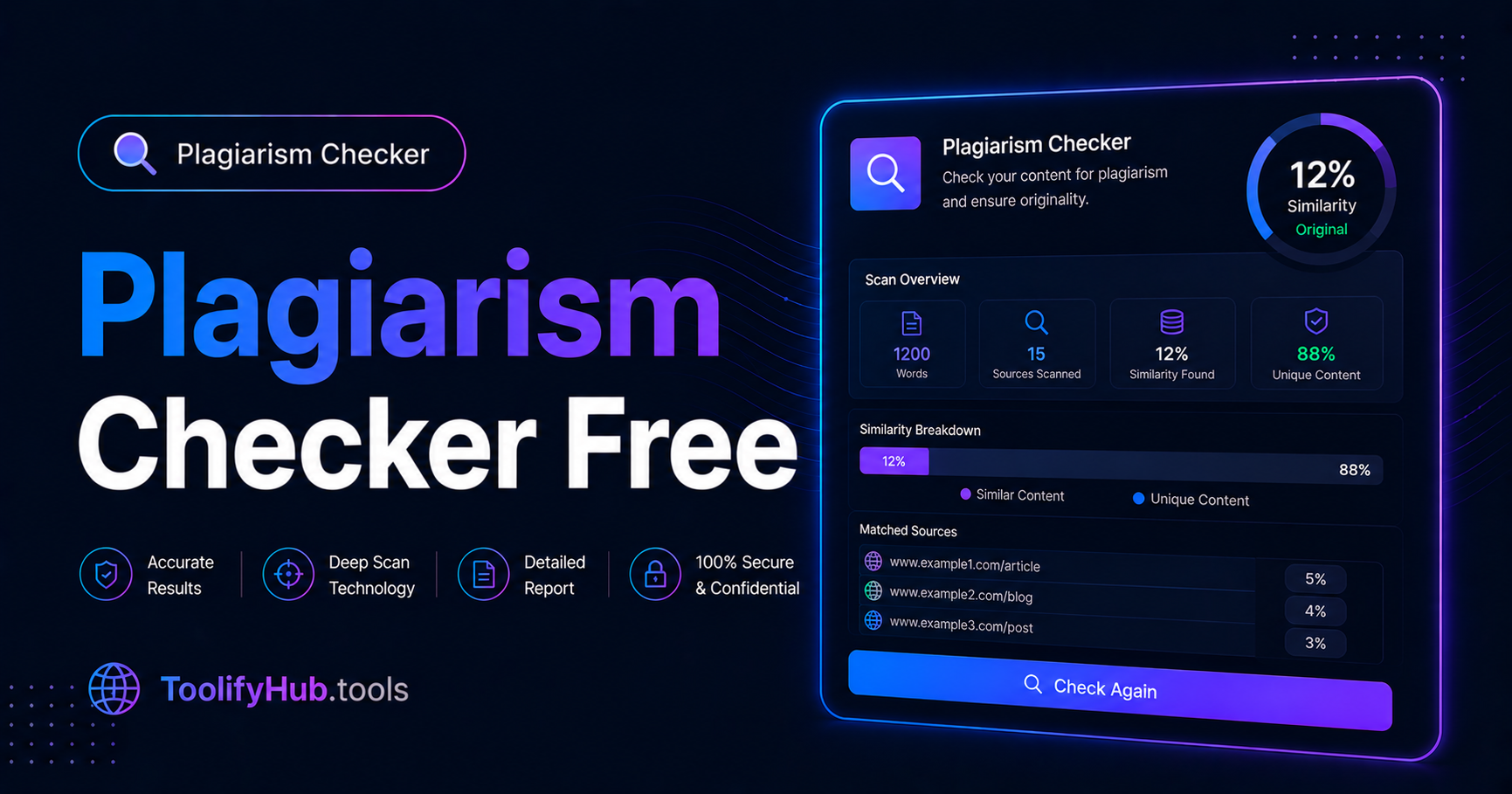 How to Check Plagiarism Free Online — Complete Guide 2026 — ToolifyHub